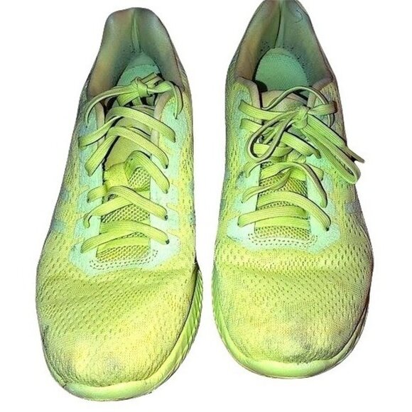 ASICS =T888N-KENUN WOMENS YELLOW MESH ATHLETIC RUNNING SNEAKER SHOES SIZE 9 - Picture 4 of 7